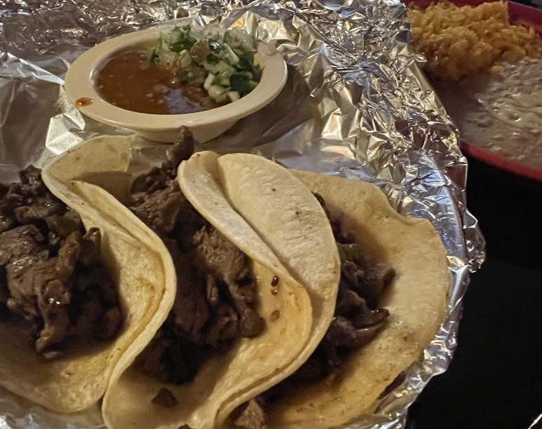 El Potrillo Mexican Restaurant & Grill signature dishes Beef TacoChicken Fajita TacosSopapillas